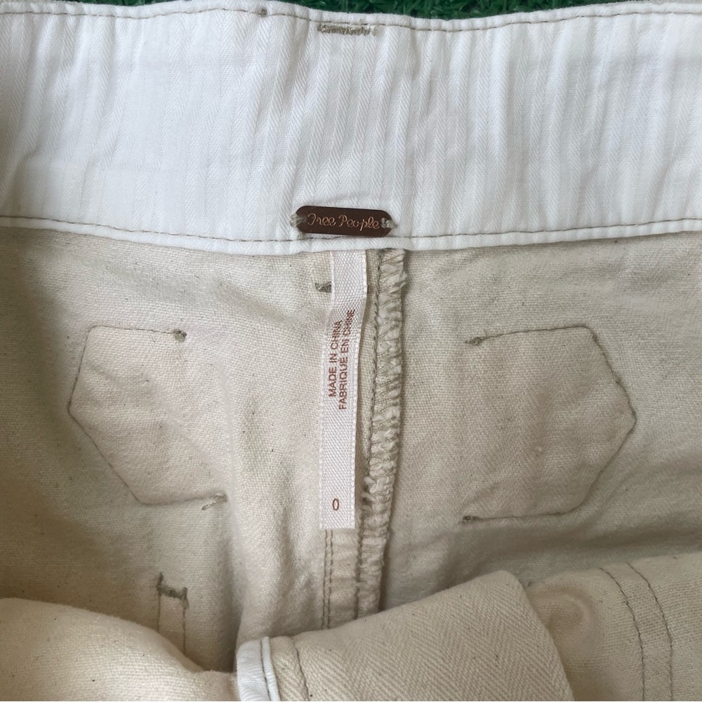 Free People Wide Leg White Utility Pants - Picture 7 of 9